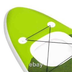 Inflatable Stand Up Paddle Board Set Green SUP Paddleboard vidaXL