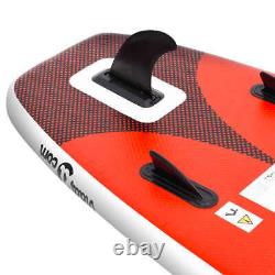 Inflatable Stand Up Paddle Board Set Red SUP Paddleboard vidaXL