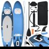 Inflatable Stand Up Paddle Board Set Sea Blue 360x81x10 Cm