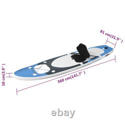 Inflatable Stand Up Paddle Board Set Sea Blue 360x81x10 cm