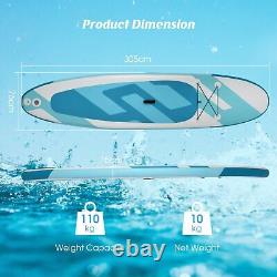 Inflatable Stand Up Paddle Board with Removable Fin-Blue