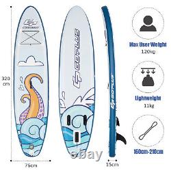 Inflatable Stand Up Paddle Yoga Board with Complete Sup Accessories Non-Slip Deck