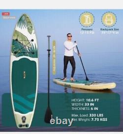 Inflatable Stand-up Paddle Board, 10'6 with Backpack, Pump