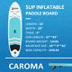 Inflatable Surfboard Stand Up Paddle Sup 10ft Surf Board Portable Paddleboard Uk