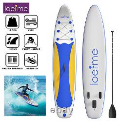 LOEFME 10'6 Stand Up Paddle Board Surfboards Inflatable SUP Thick Full Set Blue