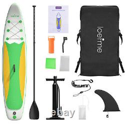 LOEFME 10ft SUP Inflatable Stand Up Paddle Board / Surf 6 Thick + Accessories