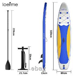 LOEFME SUP Paddle Board Inflatable Surfboard Stand Up Surfboard Complete Package