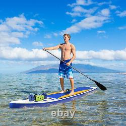 LOEFME Stand Up Paddle Board 2-in-1 Inflatable SUP Surfboard Kit 10'6 with Pump