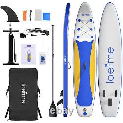 LOEFME Stand Up Paddle Board 2-in-1 Inflatable SUP Surfboard Kit 10'6 with Pump