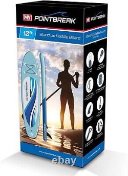 M. Y PointBreak Paddle Board 10ft Inflatable Stand Up Paddleboard SUP PUMP BAG +