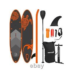 Nemaxx Stand up Paddle Board Inflatable Orange Turtle SUP PB300