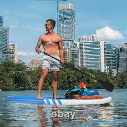 New 10'6 Stand Up Paddle Board Surfboards Inflatable SUP Thick Full Set Blue