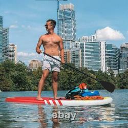 New 10'6x32x6 Stand Up Paddle Board Inflatable Surfboards SUP Complete Set Red