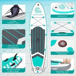 New Coolwave Inflatable Stand Up Paddle Board With Camera Seat And Accessories