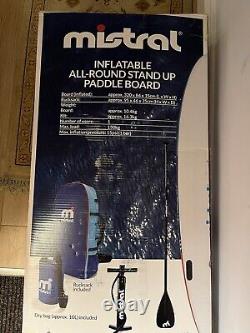 New Mistral Inflatable SUP Stand Up Paddleboard paddle board. Never Opened
