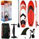 Oceana 10ft Inflatable Stand Up Paddle Board Kit Surfboard Non-slip Deck Red