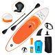Orange Paddle Board 11ft Inflatable Stand Up Sup Surfing With Kayak Seat Pumb