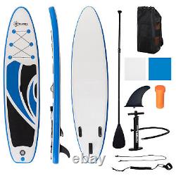 Outsunny 10Ft Inflatable Non-Slip Paddle Stand Up Board with Adjustable Paddle