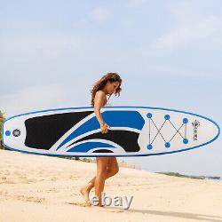 Outsunny 10Ft Inflatable Non-Slip Paddle Stand Up Board with Paddle Used