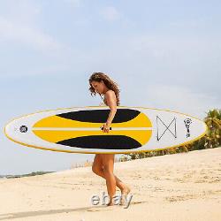Outsunny 10Ft Inflatable Paddle Stand Up Board, Adjustable Paddle Non-Slip Deck