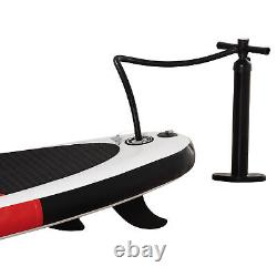 Outsunny 10Ft Inflatable Stand Up Board Non-Slip Deck Board with Paddle Carry Bag