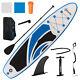 Outsunny 10ft Inflatable Paddle Stand Up Board, Adjustable Paddle Non-slip Deck