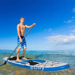 Outsunny 10ft Inflatable Paddle Stand Up Board, Adjustable Paddle Non-Slip Deck