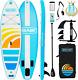 Overmont Sup Inflatable Stand Up Paddle Board For Adults, 323x84x15cm & With Adj