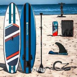 Paddle Board 10ft SUP Stand Up Inflatable Simple Paddle ATOLL 10ft Blue Full Kit