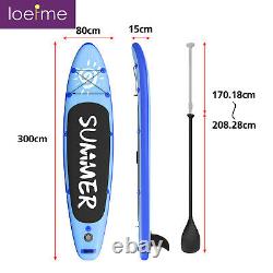 Paddle Board SUP 300cm Inflatable Sports Surf Stand Up Racing Bag Pump Oar Water