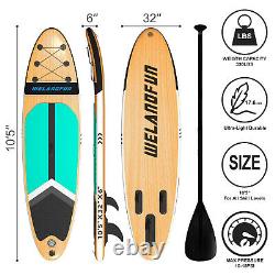 Paddle Board Stand Up Inflatable Paddleboard SUP Surfboard ISUP Surf Wood Bamboo