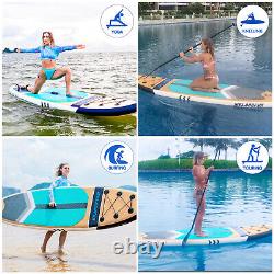 Paddle Board Stand Up Inflatable SUP Paddleboard Surfboard Wood Wooden 10ft 5