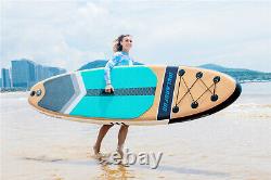 Paddle Board Stand Up Inflatable SUP Paddleboard Wide Surfboard Surfing Wood