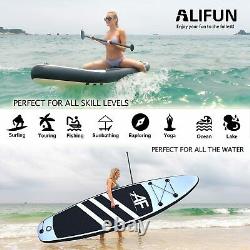 Paddle Board Stand Up Paddleboard Inflatable SUP Surfing Fish ISUP Kayak Black