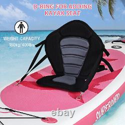 Pink 11FT Inflatable Stand Up Paddle Board SUP Surfboard Complete Kit Kayak Seat