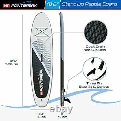 Pointbreak Paddle Boards 10ft6in Inflatable Stand Up Paddle Board, Surfboard