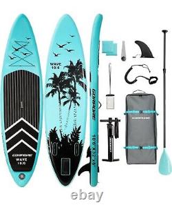 Premium Inflatable Stand Up Paddle Board (6 inches Thick) with SUP Accessories &