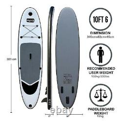 SUP Board Inflatable 3.2m HIKS 10ft6 Battleship Grey Stand Up Paddle Board Set