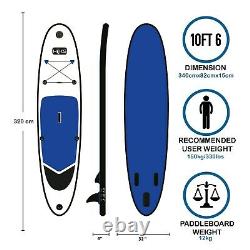 SUP Board Inflatable 3.2m HIKS 10ft6 Navy Stand Up Paddle Board Set