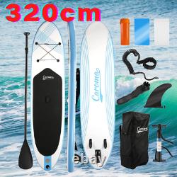 SUP Board Inflatable Surfing Stand Up Paddle Board Blue 10.5ft with Complete Set