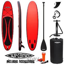 SUP Conwy 10'6 Stand Up Paddle Board Inflatable Red with Paddle Pump Repair Kit