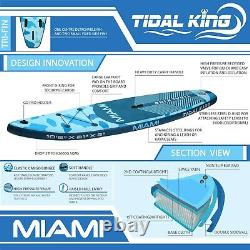 SUP Inflatable Stand Up Paddle Board Miami Tidal King Kayak Seat Premium 10'6