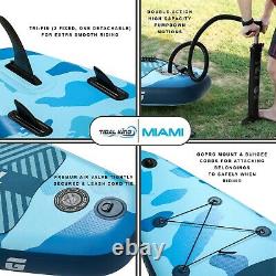 SUP Inflatable Stand Up Paddle Board Miami Tidal King Kayak Seat Premium 10'6
