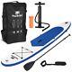 Stand Up Blue Outdoor Surfboard Paddle Board Inflatable Sup Kayak Surf Beach