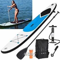 Stand Up Paddle Board Inflatable SUP 305cm Ankle Strap Pump Carry Bag 10ft, Blue