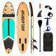 Stand Up Paddle Board Inflatable Wood Paddleboard Sup Surfboard Complete Kit New