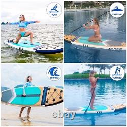 Stand Up Paddle Board Inflatable Wood Paddleboard SUP Surfboard Complete Kit NEW