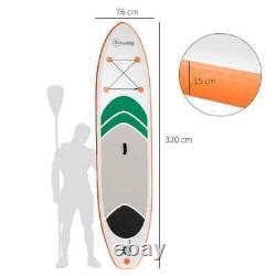 Stand Up Paddle Board SUP 10.5' Inflatable Adjustable Non-Slip Accessories Green