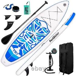 Surfboard Inflatable Stand Up Paddle Board Complete Paddleboard Accessory White