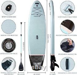 Surfstar Inflatable Stand Up Paddle Board with Camera Mount Fiberglass Paddle